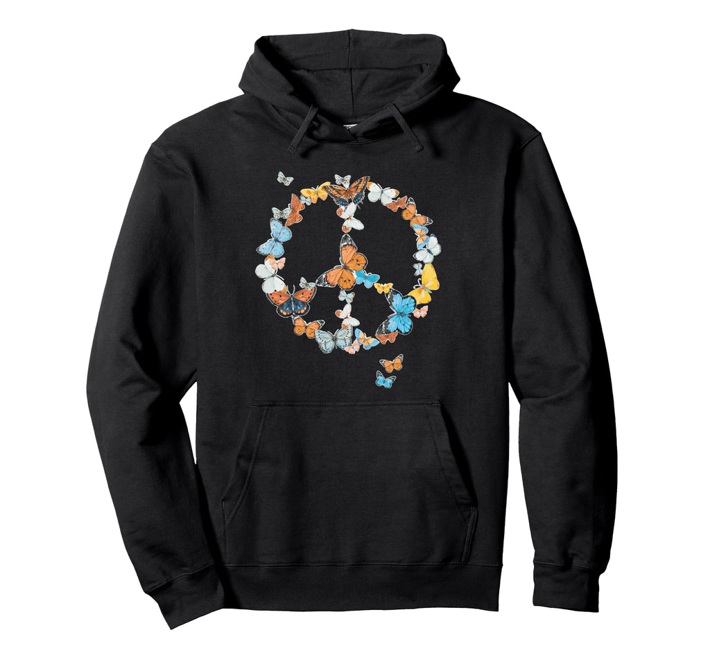 Butterflies Seventies Sixties Hoodie - Streetwear Style Men Women - T-Shirt, Sweatshirt, Hoodie
