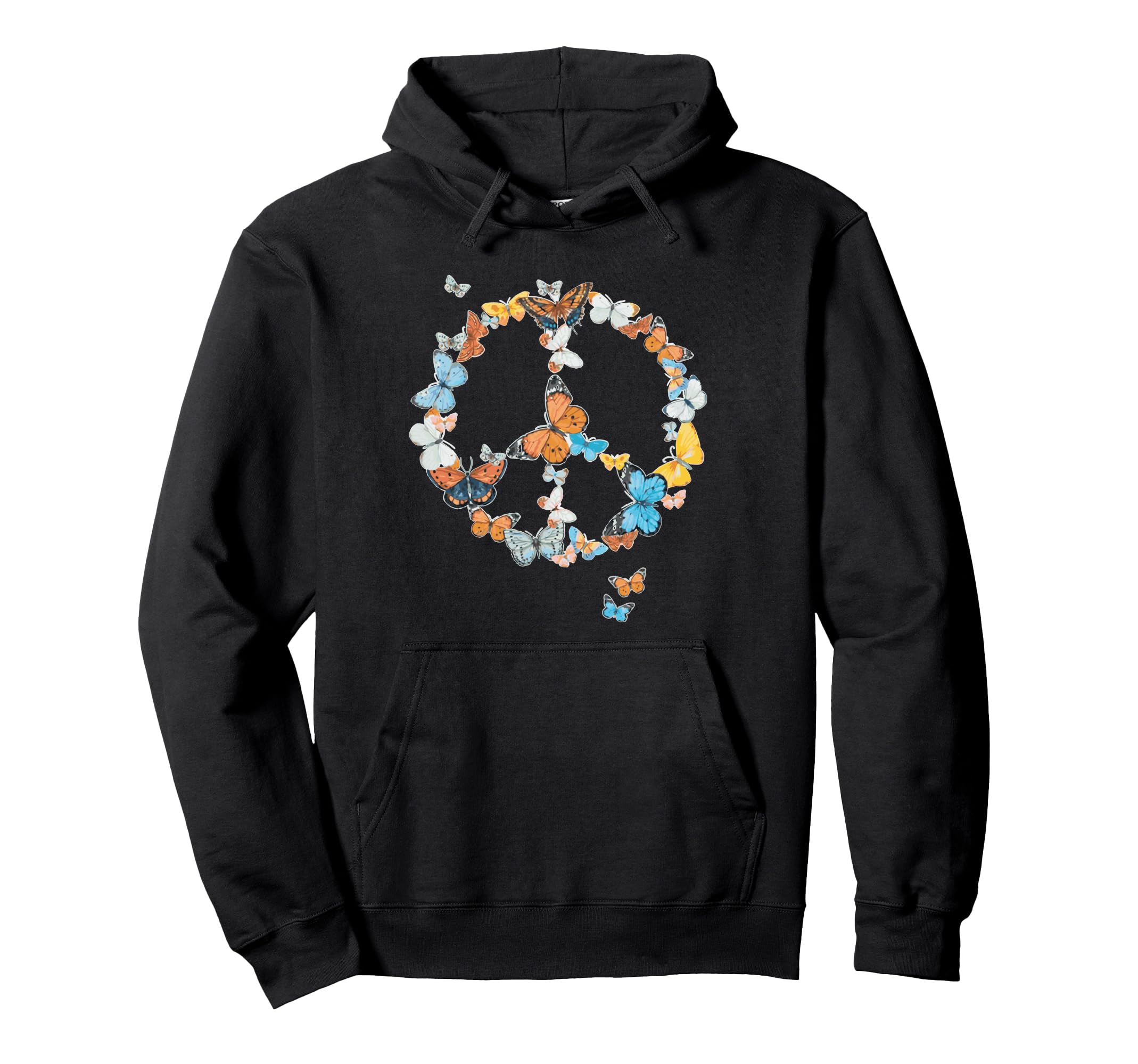 Butterflies Seventies Sixties Hoodie - Streetwear Style Men Women - T-Shirt, Sweatshirt, Hoodie