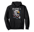 Decatur Il Patriotic Usa Distressed Hoodie - Casual Everyday Wear Men Women - T-Shirt, Sweatshirt, Hoodie