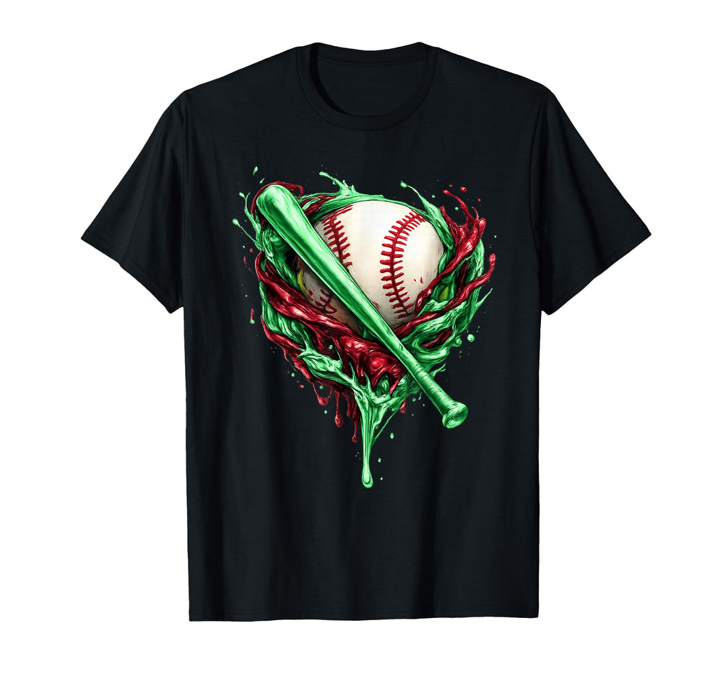 Baseball Drip Team And Ice Cream T-Shirt - Custom Art Print Men Women - T-Shirt, Sweatshirt, Hoodie