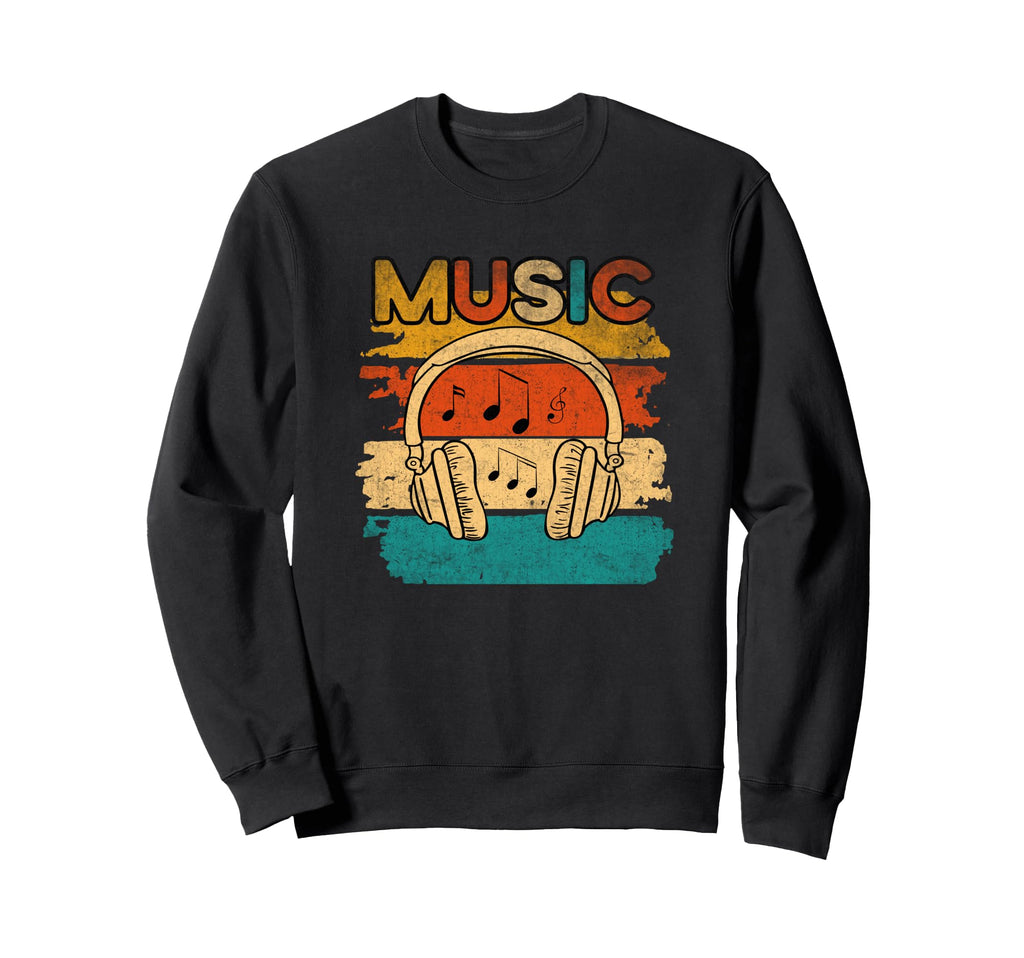 Electronic Music Love Dj Distressed Sweatshirt - Trendy Graphic Unisex - T-Shirt, Sweatshirt, Hoodie