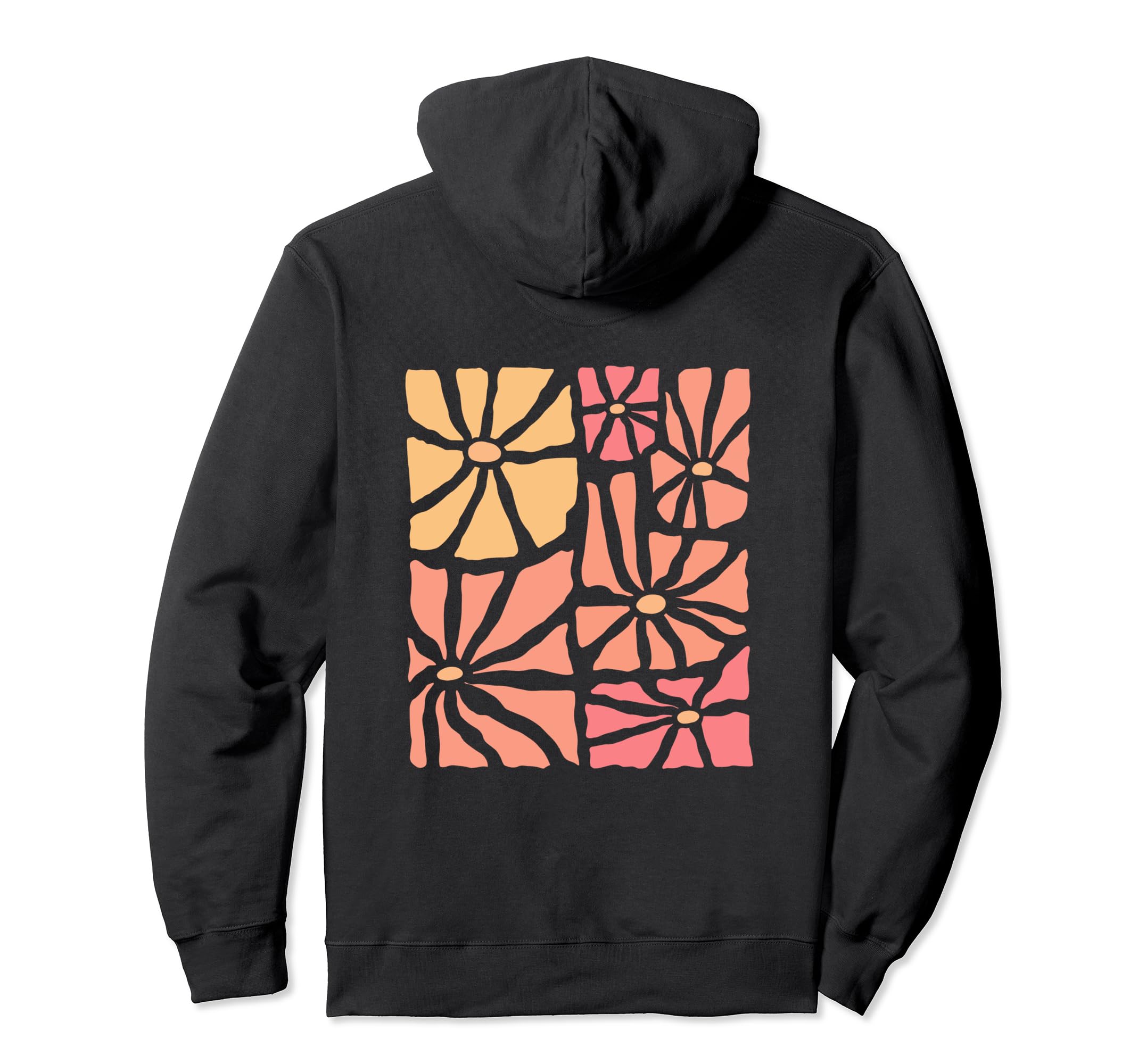 Boho Floral Bohemian Flowers Hoodie - Custom Art Print Men Women - T-Shirt, Sweatshirt, Hoodie