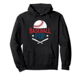 Baseball Pop Happy Fathers Day Dad Hoodie - Minimalist Print for Adults - T-Shirt, Sweatshirt, Hoodie