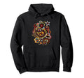 Colorful Hand Drawn Floral Boho Hoodie - Custom Art Print Men Women - T-Shirt, Sweatshirt, Hoodie