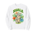 Koala Groovy Floral Koala Watercolor Sweatshirt - Minimalist Print Unisex - T-Shirt, Sweatshirt, Hoodie