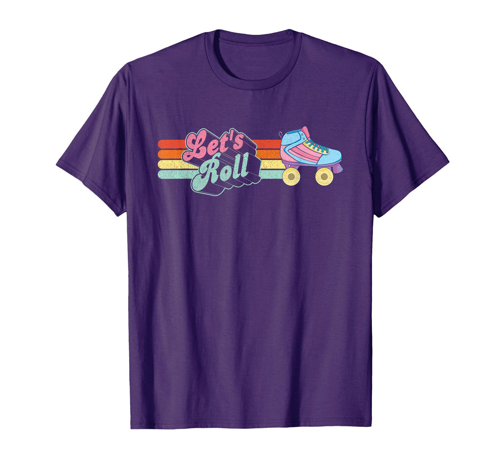Lets Roll Roller Skating Skate Skater T-Shirt - Minimalist Print Unisex - T-Shirt, Sweatshirt, Hoodie