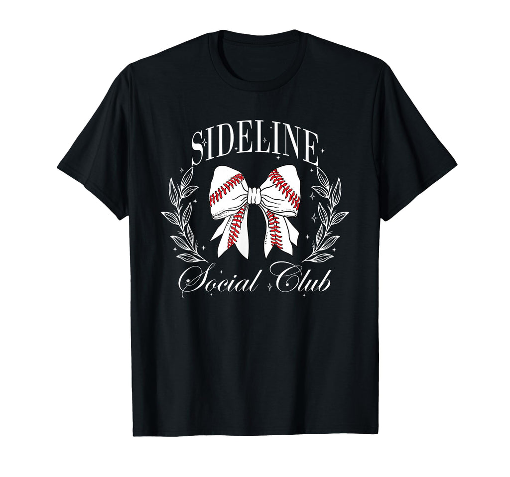 Sideline Social Club Baseball Mom T-Shirt - Graphic Print Unisex - T-Shirt, Sweatshirt, Hoodie
