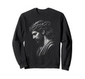 Jesus Face 90S Grunge Jesus Christ Sweatshirt - Novelty Apparel for Adults - T-Shirt, Sweatshirt, Hoodie