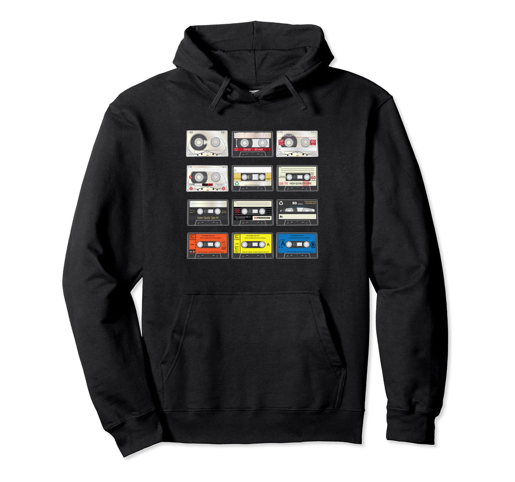 Mix Tape Audio Cassette 80S 90S Hoodie - Aesthetic Graphic for Adults - T-Shirt, Sweatshirt, Hoodie