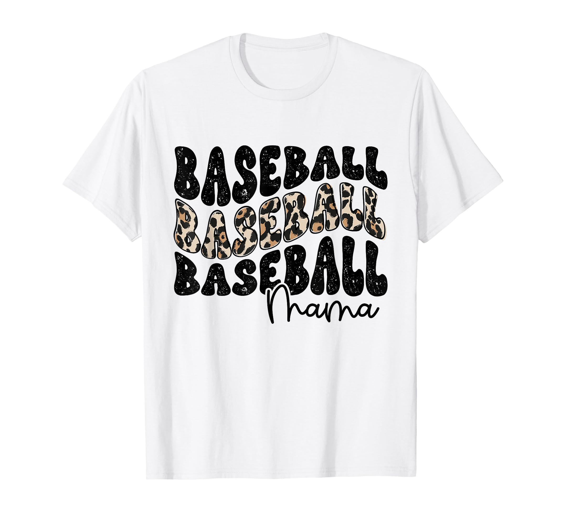 Baseball Mama Leopard Proud Baseball T-Shirt - Custom Art Print Men Women - T-Shirt, Sweatshirt, Hoodie