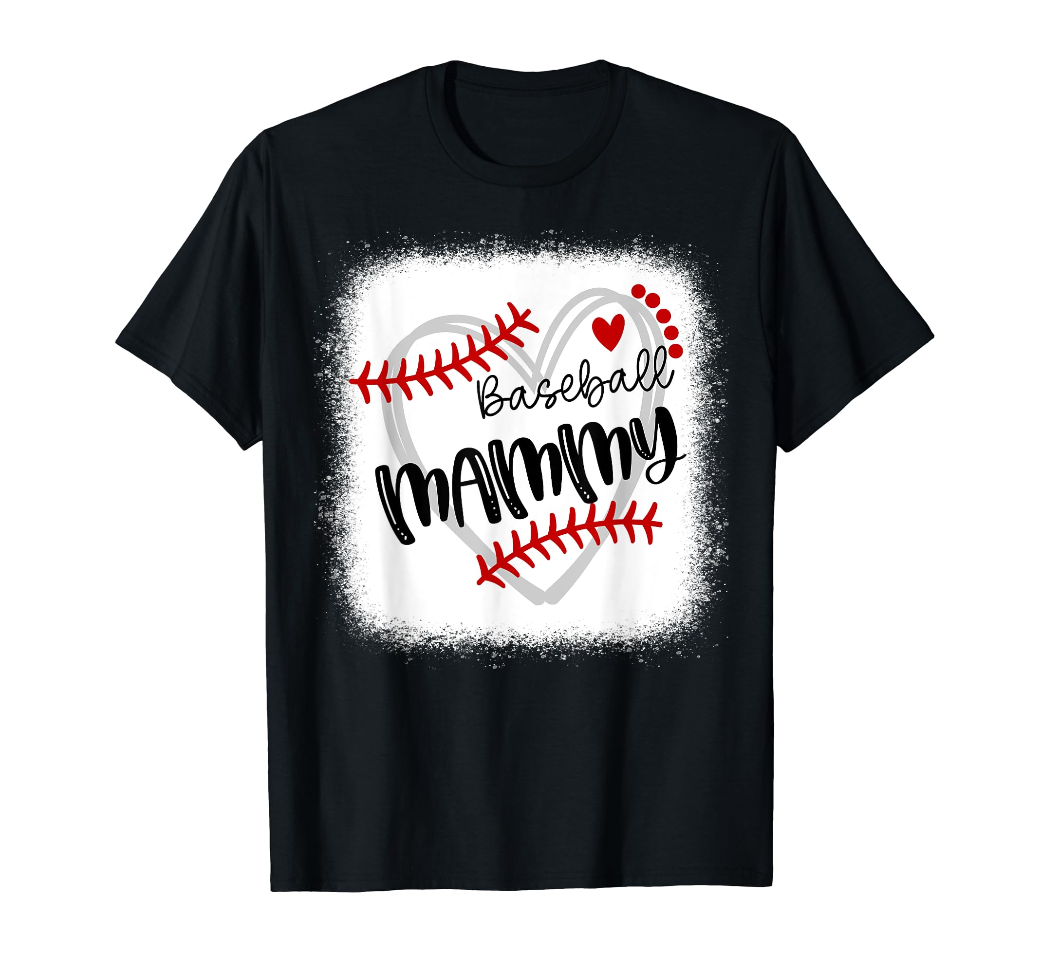 Personalized Baseball Heart Mammy T-Shirt - Minimalist Print Men Women - T-Shirt, Sweatshirt, Hoodie