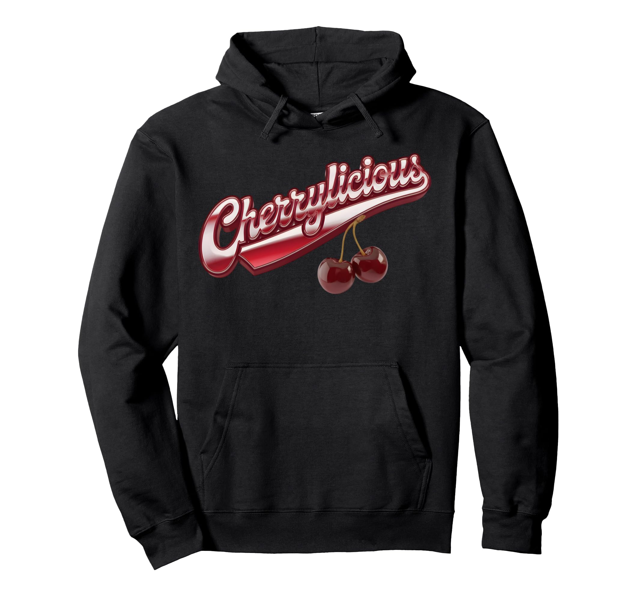 Y2K Aesthetic Cherrylicious Bold And Flirty Hoodie - Trendy Graphic Unisex - T-Shirt, Sweatshirt, Hoodie