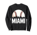 Miami Cityscape Dad Baseball Lover Sweatshirt - Trendy Graphic for Adults - T-Shirt, Sweatshirt, Hoodie