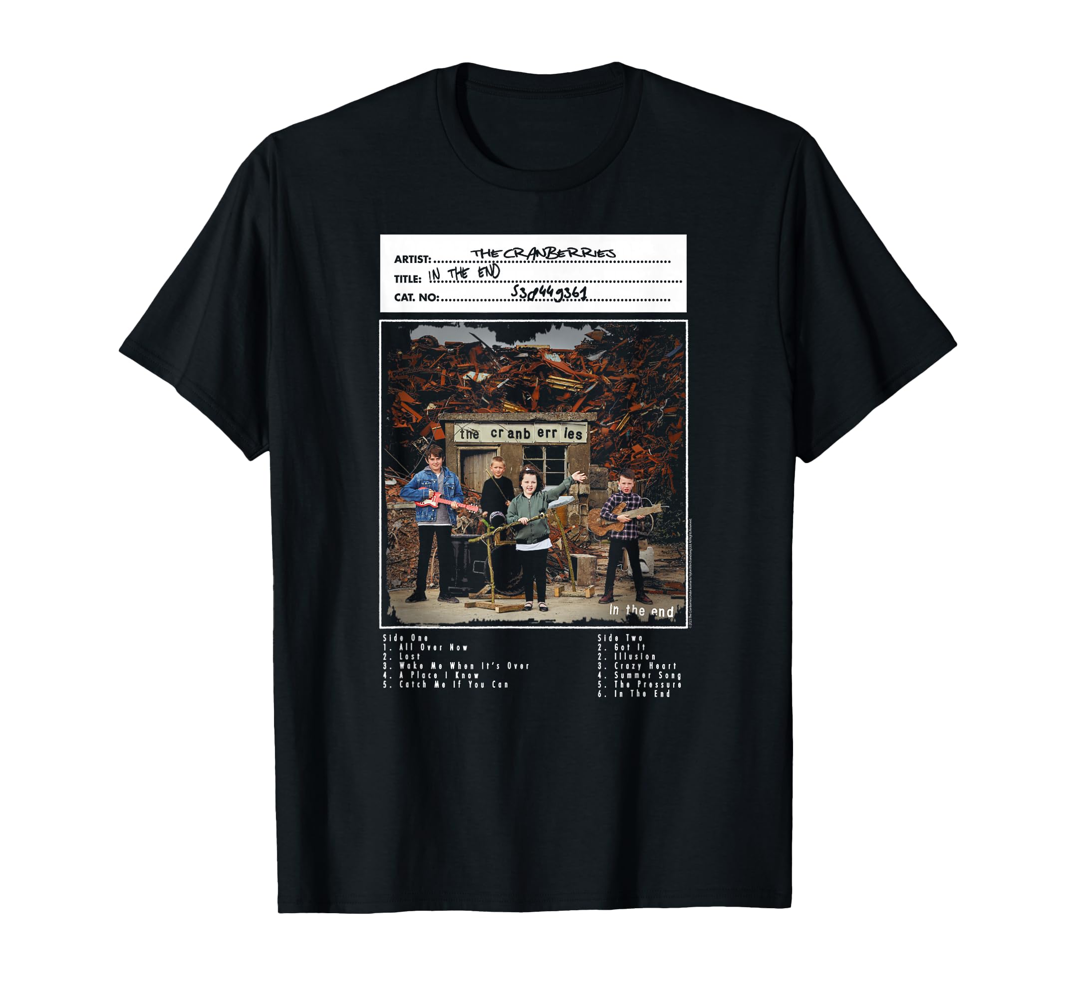 Cranberries End Vinyl Handwritten T-Shirt - Fun Novelty Design Men Women - T-Shirt, Sweatshirt, Hoodie