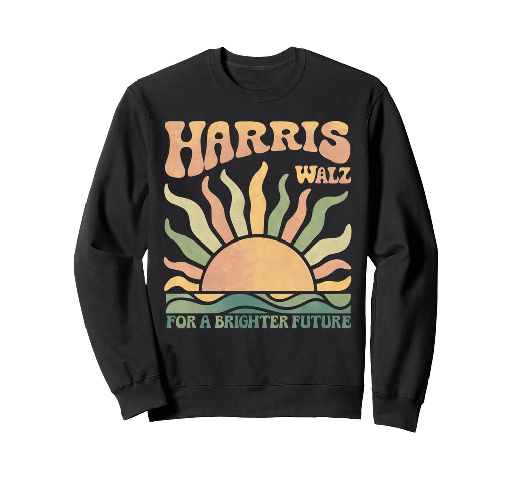 Boho Harris Walz Brighter Future Sweatshirt - Custom Art Print for Adults - T-Shirt, Sweatshirt, Hoodie