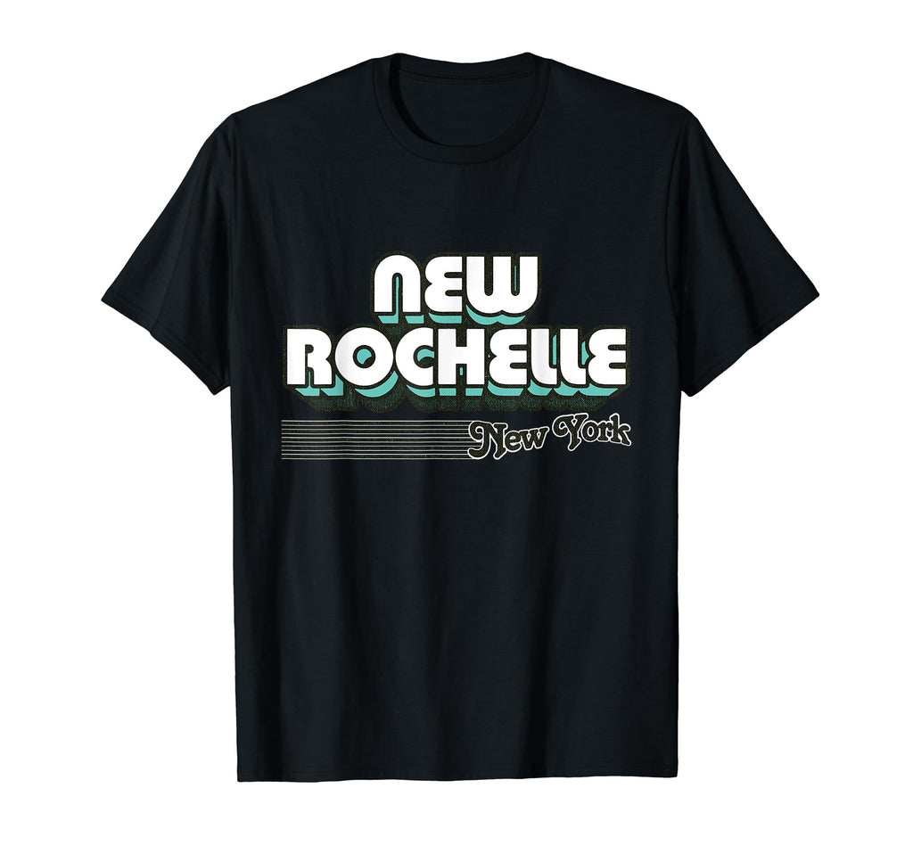 New Rochelle New York Stripes T-Shirt - Custom Art Print Unisex - T-Shirt, Sweatshirt, Hoodie