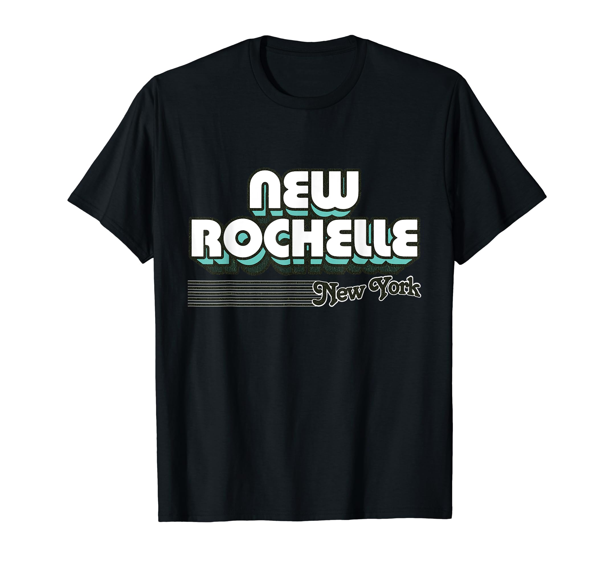 New Rochelle New York Stripes T-Shirt - Custom Art Print Unisex - T-Shirt, Sweatshirt, Hoodie