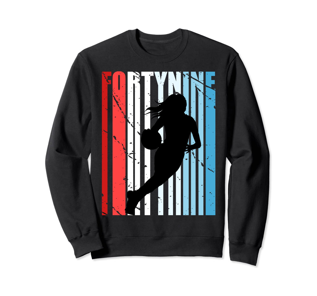 49Th Basketball Birthday Womens Sweatshirt - Unique Graphic for Adults - T-Shirt, Sweatshirt, Hoodie