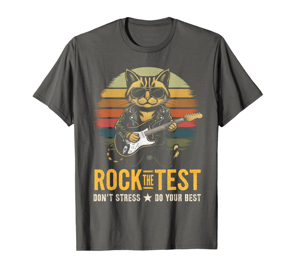 Rockin Rock Test Bruh Testing Day T-Shirt - Graphic Print for Adults - T-Shirt, Sweatshirt, Hoodie