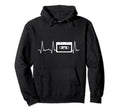Heartbeat Cassette Tape Hoodie - Unique Graphic Men Women - T-Shirt, Sweatshirt, Hoodie