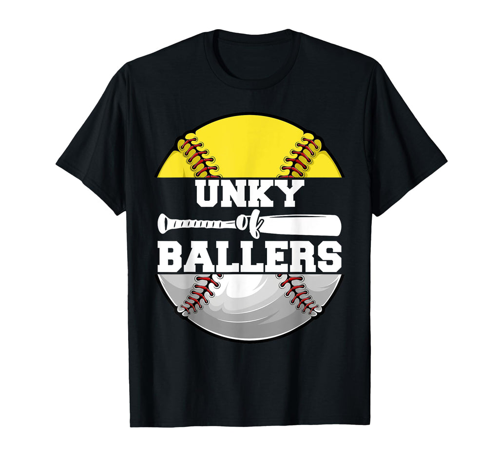 Unky Ballers Funny Softball Baseball T-Shirt - Trendy Graphic Men Women - T-Shirt, Sweatshirt, Hoodie