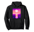 Vaporwave Sun Synthwave Sunset Hoodie - Fun Novelty Design Men Women - T-Shirt, Sweatshirt, Hoodie