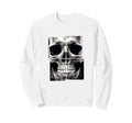 Aesthetic Streetwear Skull Sweatshirt - Casual Everyday Wear for Adults - T-Shirt, Sweatshirt, Hoodie
