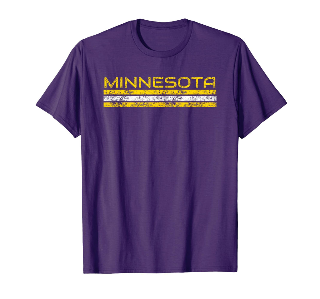 Minnesota Weathered Stripe T-Shirt - Trendy Graphic Unisex - T-Shirt, Sweatshirt, Hoodie