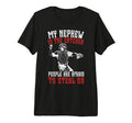 Mens My Nephew Is Baseball Catcher T-Shirt - Custom Art Print for Adults - T-Shirt, Sweatshirt, Hoodie