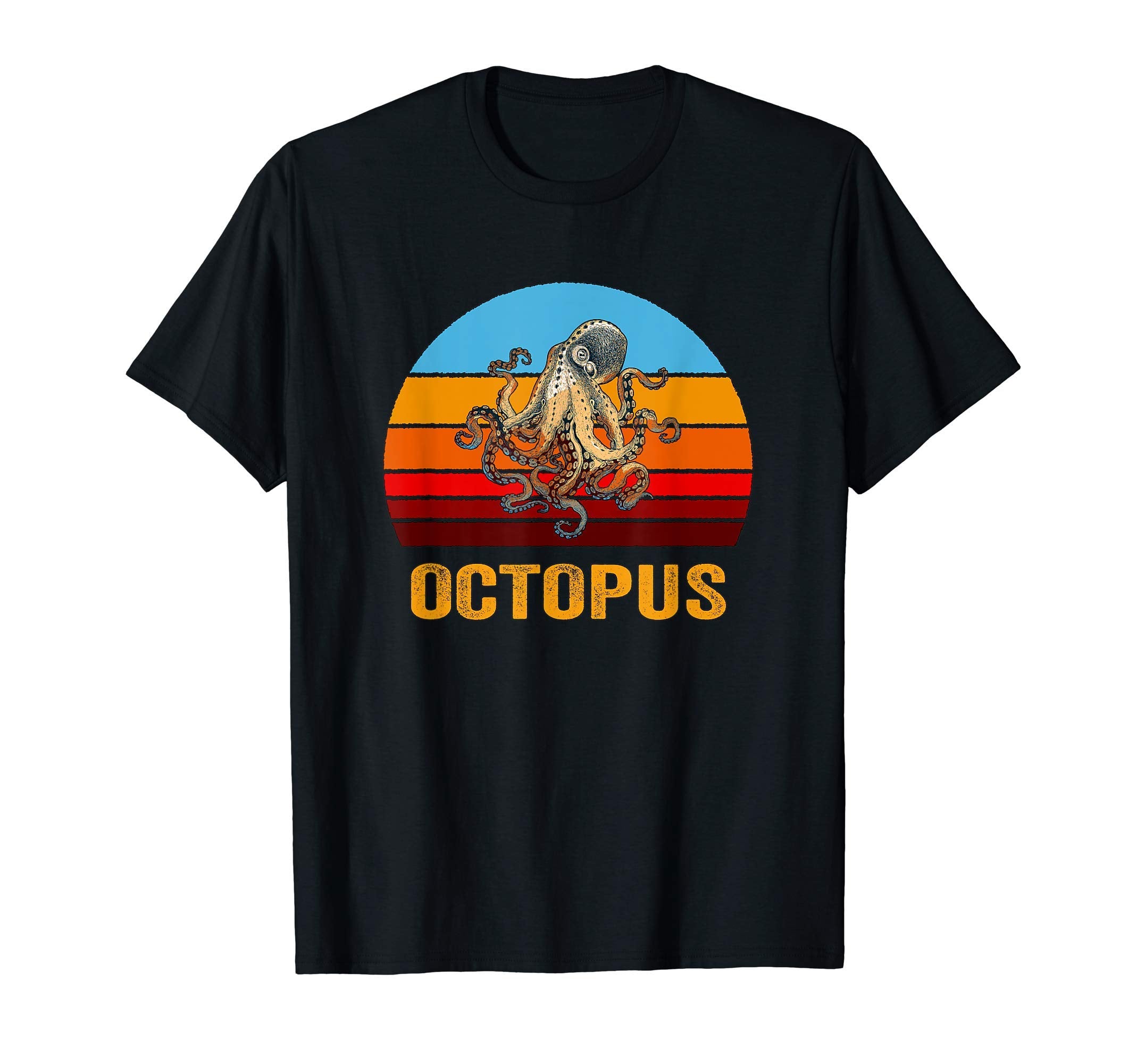 Sunset Octopus T-Shirt - Trendy Graphic for Adults - T-Shirt, Sweatshirt, Hoodie