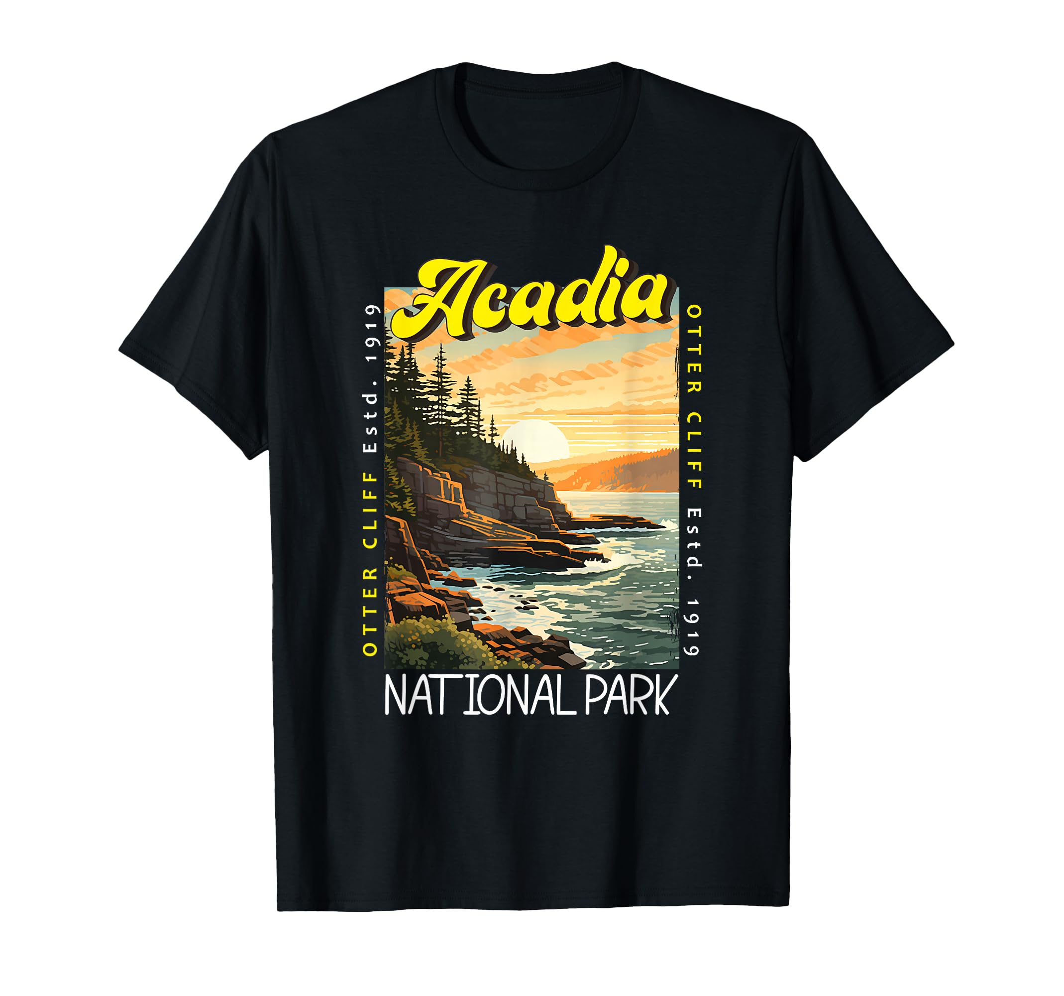Acadia National Park Otter Cliff T-Shirt - Custom Art Print Men Women - T-Shirt, Sweatshirt, Hoodie