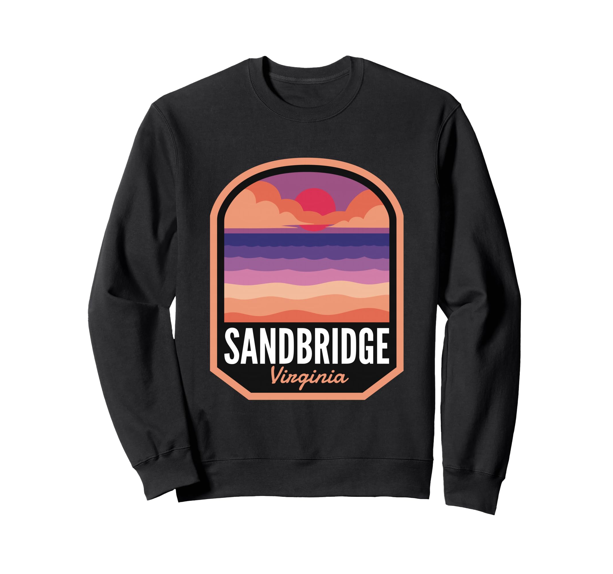 Sandbridge Beach Va Sunset Sweatshirt - Fun Novelty Design Unisex - T-Shirt, Sweatshirt, Hoodie