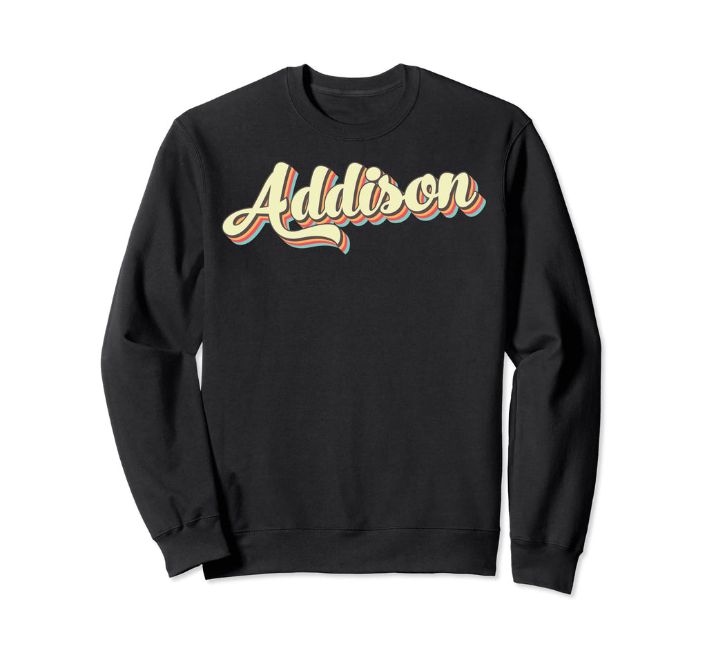 Addison Art Baseball Font Sweatshirt - Graphic Print Unisex - T-Shirt, Sweatshirt, Hoodie