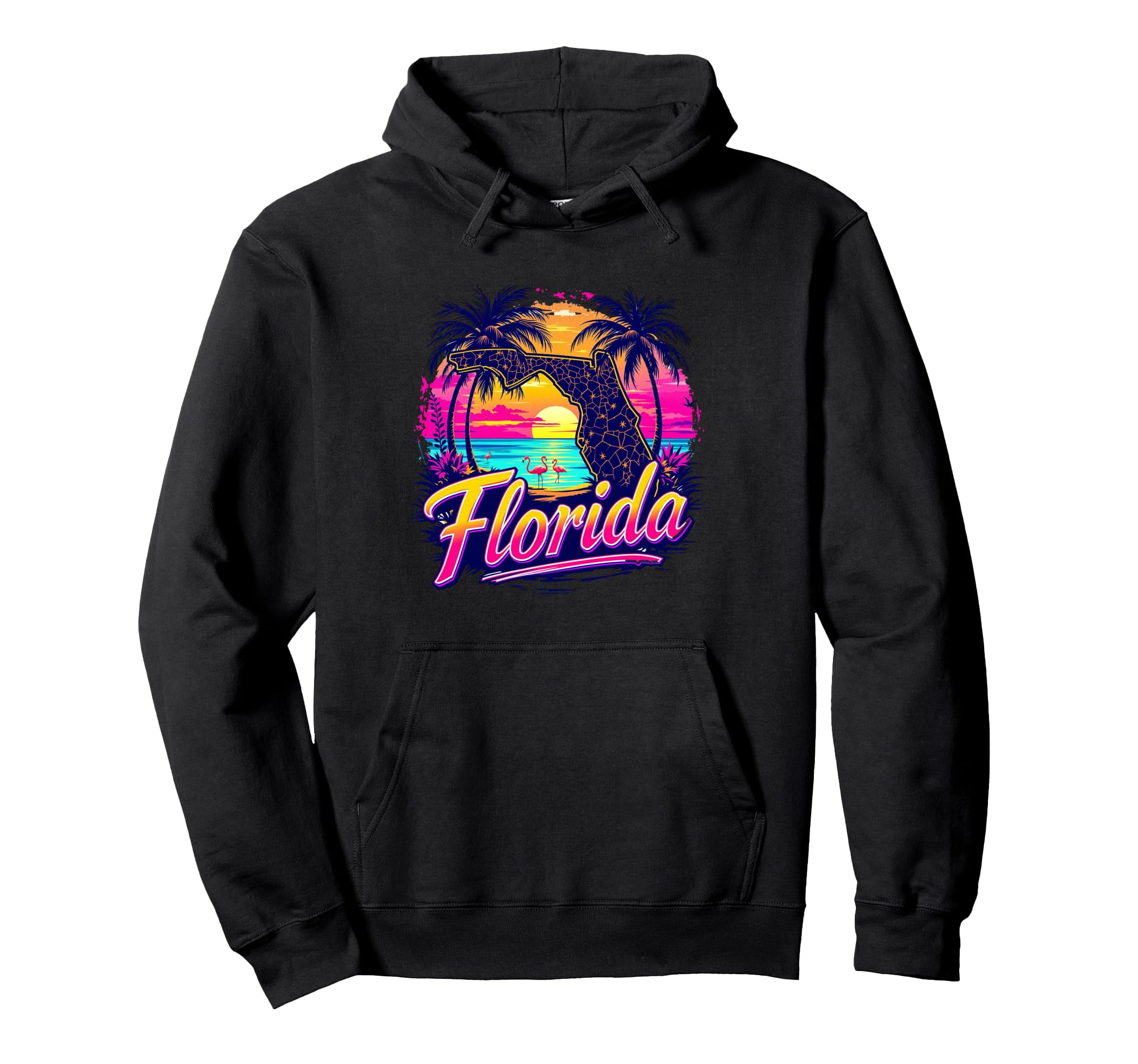Florida Home State Fl Nature Sunset Hoodie - Novelty Apparel Men Women - T-Shirt, Sweatshirt, Hoodie