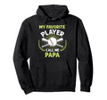 Baseball My Favorite Player Call Me Papa Hoodie - Unique Graphic Unisex - T-Shirt, Sweatshirt, Hoodie
