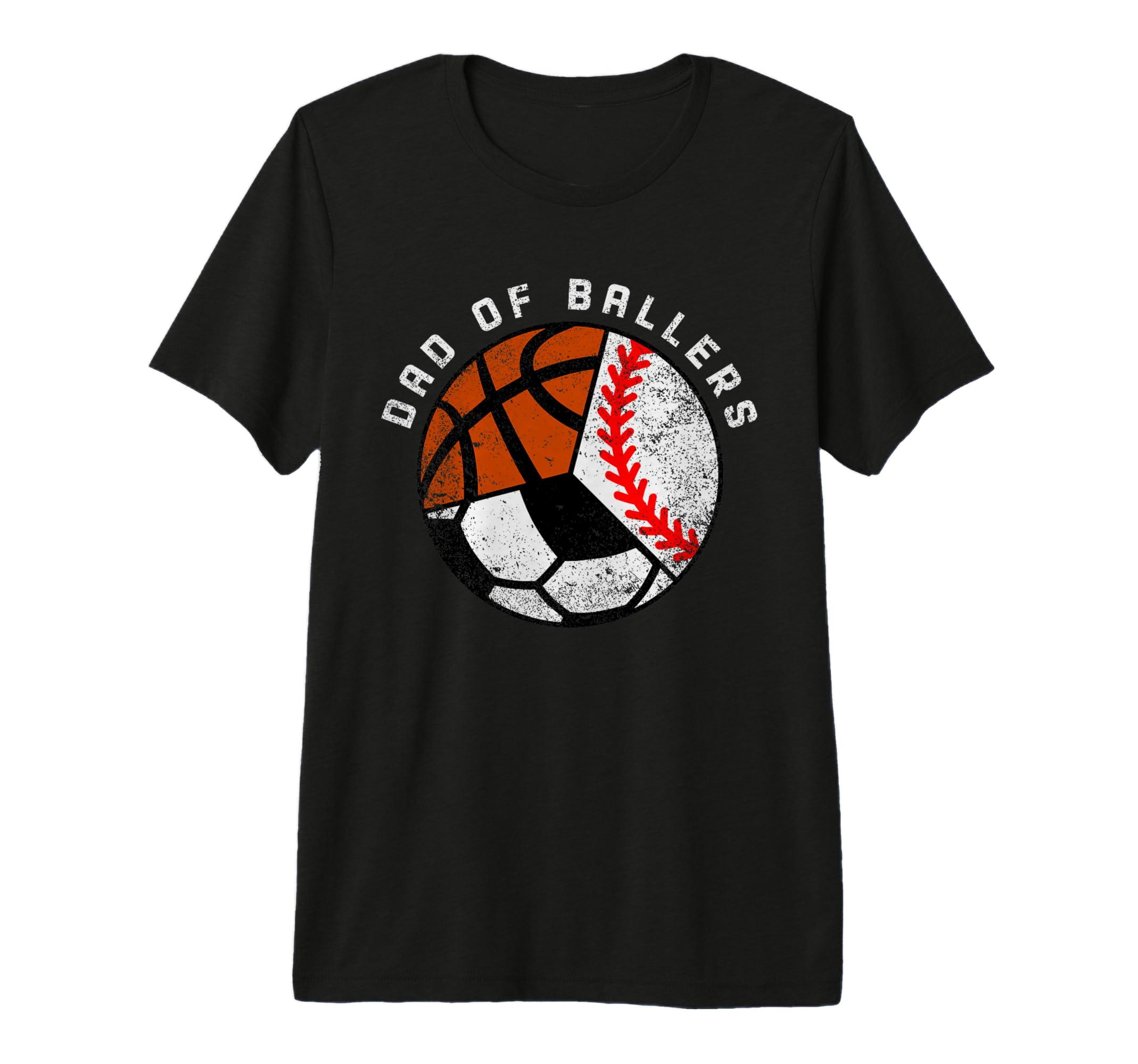 Mens Dad Ballers Funny Baseball Soccer T-Shirt - Aesthetic Graphic Unisex - T-Shirt, Sweatshirt, Hoodie