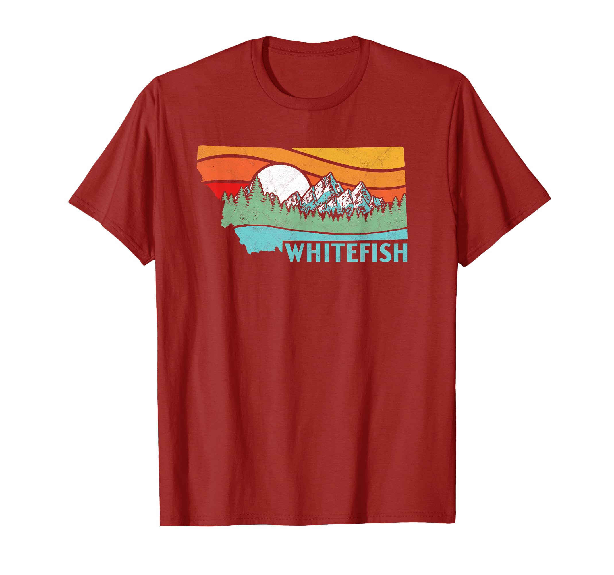 Whitefish Montana Outdoors T-Shirt - Aesthetic Graphic for Adults - T-Shirt, Sweatshirt, Hoodie