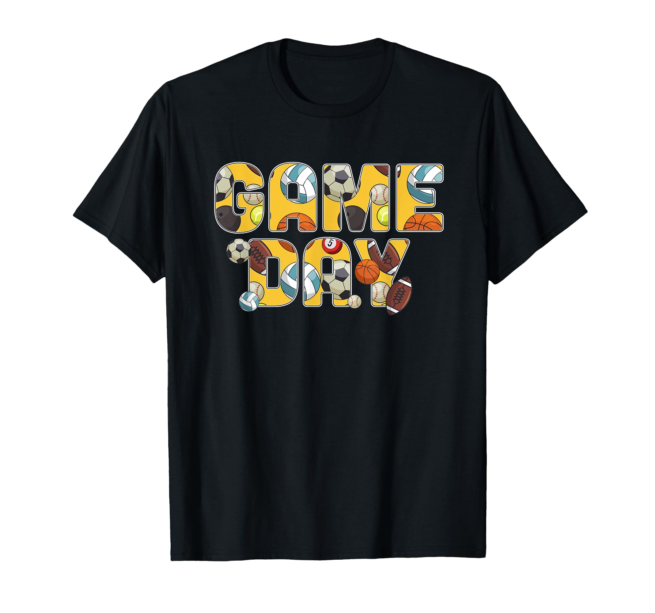 Game Day Sports Soccer Baseball T-Shirt - Fun Novelty Design Men Women - T-Shirt, Sweatshirt, Hoodie