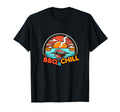 Bbq And Chill Steak Grill Sunset T-Shirt - Fun Novelty Design Unisex - T-Shirt, Sweatshirt, Hoodie