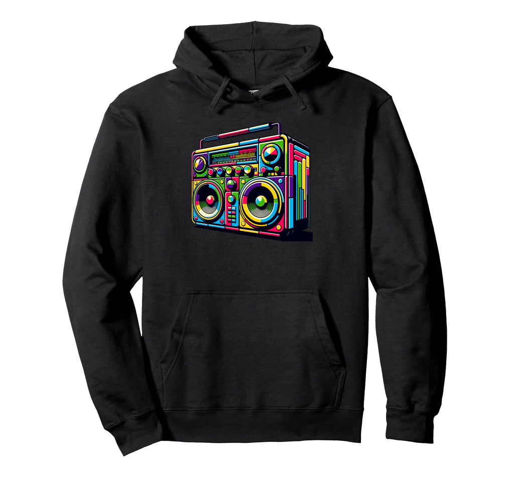 Boombox Old School 80S Music Hip Hoodie - Casual Everyday Wear for Adults - T-Shirt, Sweatshirt, Hoodie