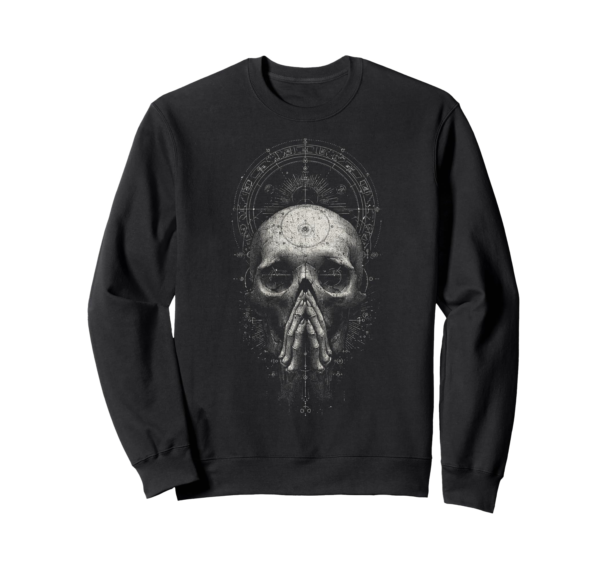Gothic Punk Dark Y2K Streetwear Sweatshirt - Graphic Print for Adults - T-Shirt, Sweatshirt, Hoodie