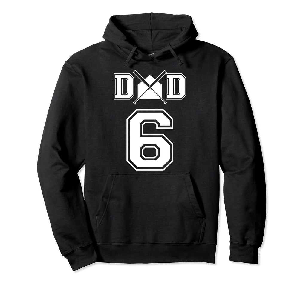 Number 6 Players Biggest Fan Baseball Or Hoodie - Graphic Print for Adults - T-Shirt, Sweatshirt, Hoodie