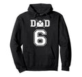 Number 6 Players Biggest Fan Baseball Or Hoodie - Graphic Print for Adults - T-Shirt, Sweatshirt, Hoodie