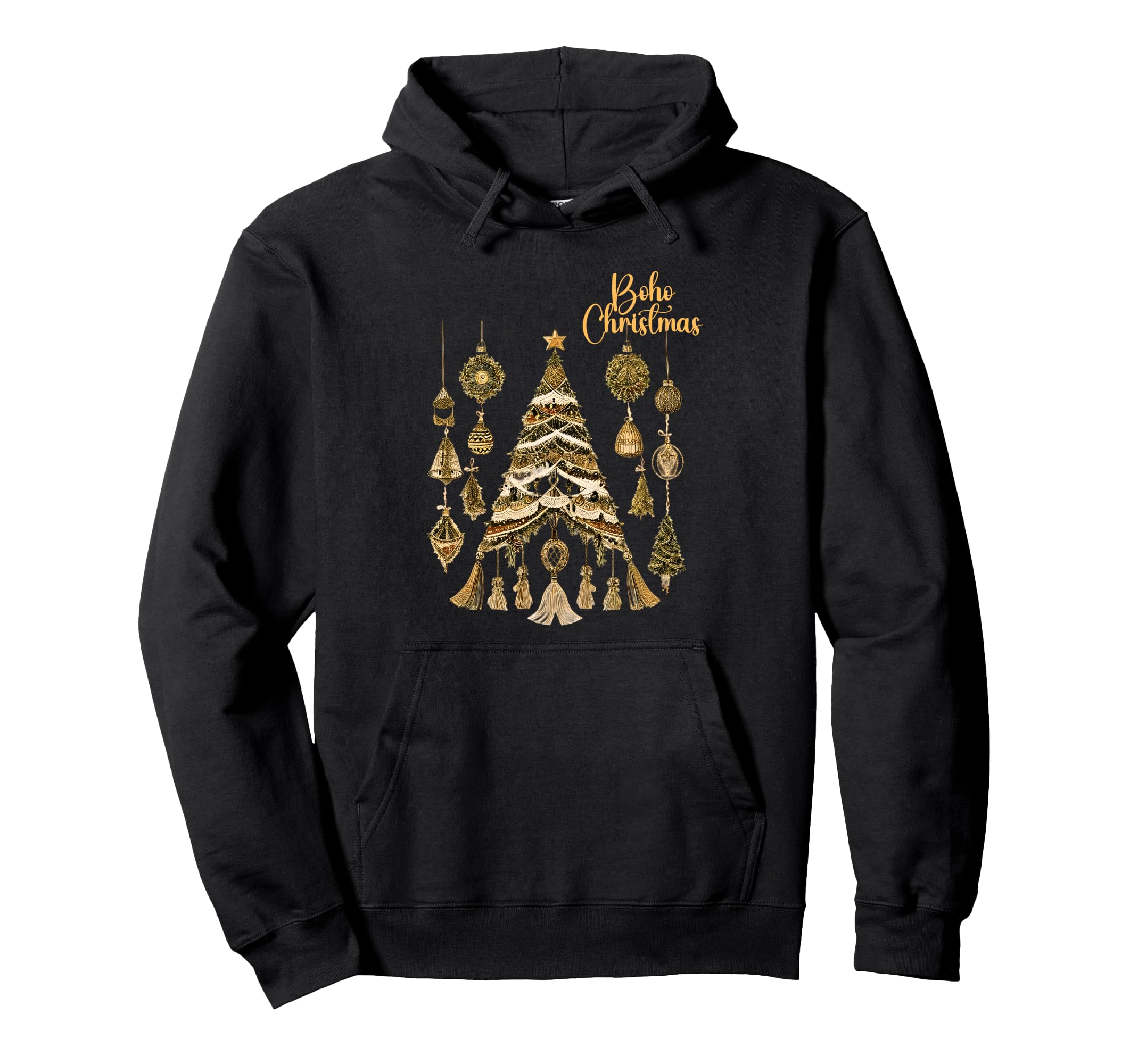 Boho Holiday Decor Hoodie - Casual Everyday Wear for Adults - T-Shirt, Sweatshirt, Hoodie