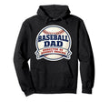 Baseball Dad Director Dugout Snacks Hoodie - Minimalist Print for Adults - T-Shirt, Sweatshirt, Hoodie