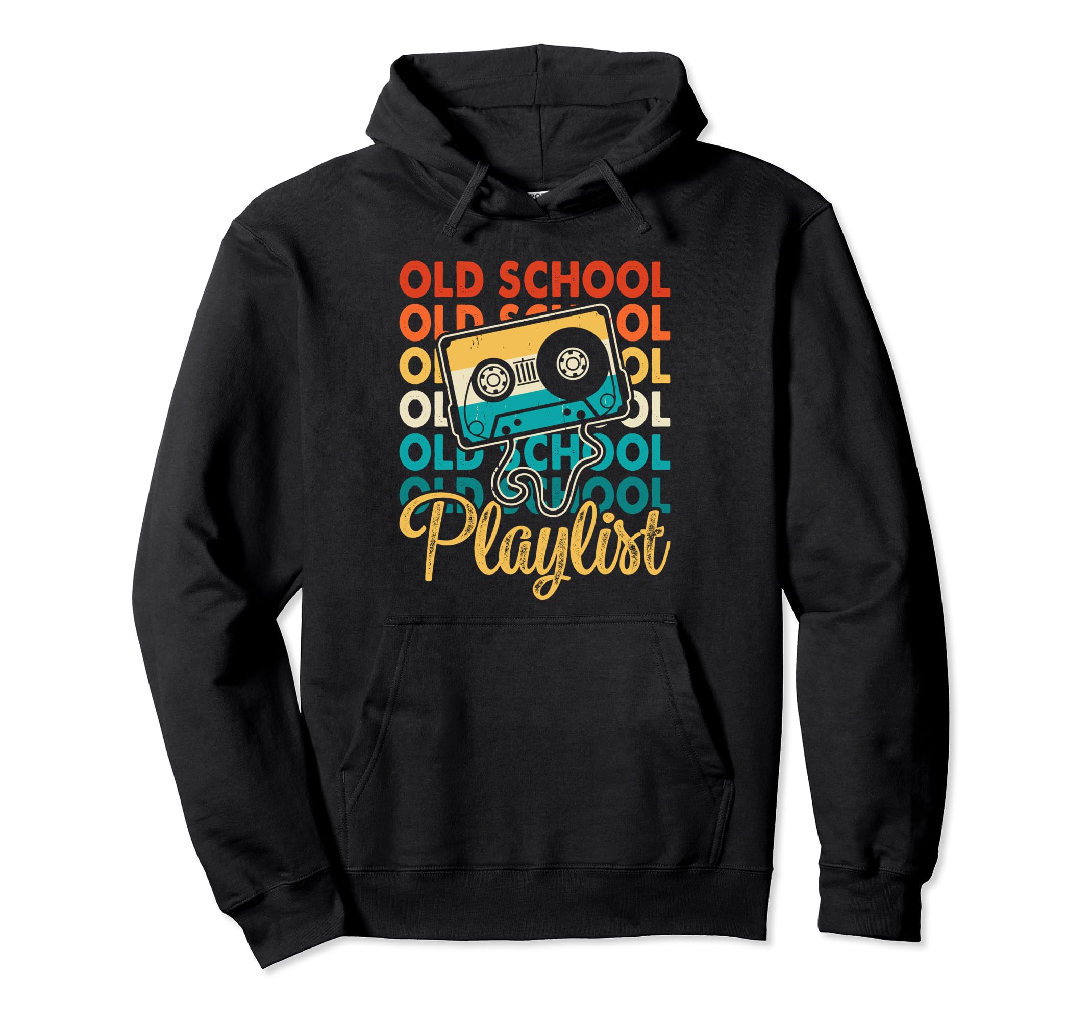 Old School Hip Hop 80S 90S Music Hoodie - Fun Novelty Design for Adults - T-Shirt, Sweatshirt, Hoodie