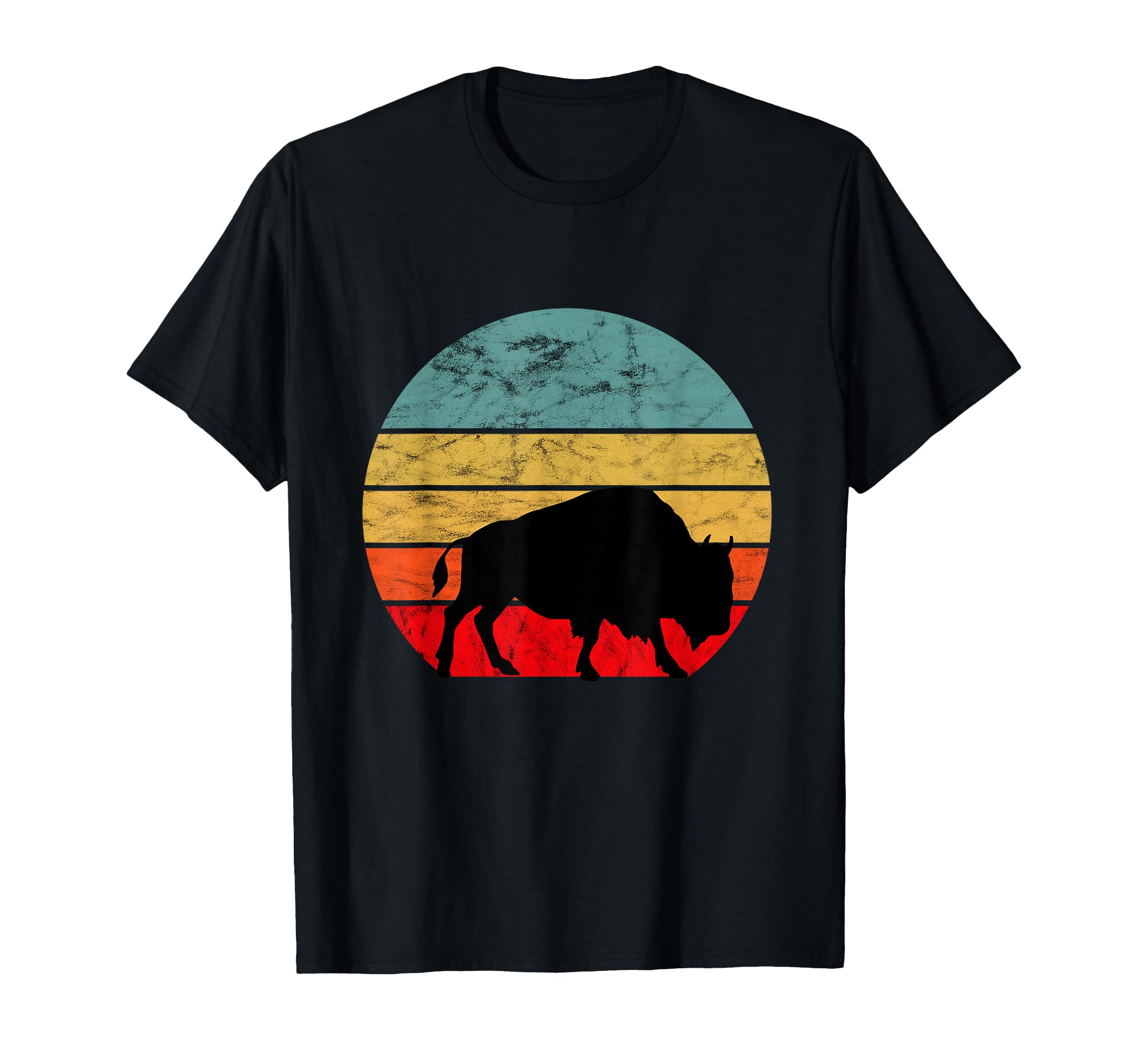 Bison Lover Buffalo Sunset Wildlife T-Shirt - Unique Graphic Men Women - T-Shirt, Sweatshirt, Hoodie