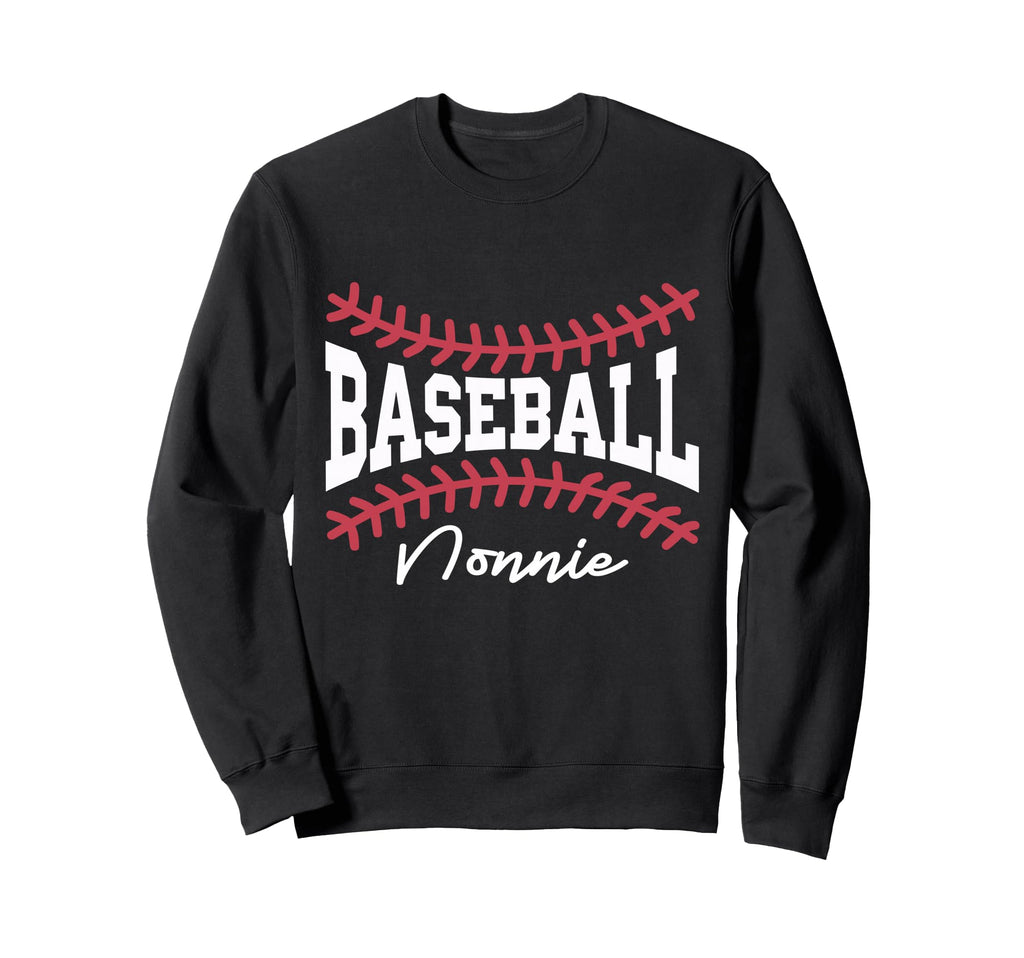 Baseball Nonnie Funny Love Baseball Sweatshirt - Minimalist Print Unisex - T-Shirt, Sweatshirt, Hoodie