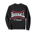 Baseball Nonnie Funny Love Baseball Sweatshirt - Minimalist Print Unisex - T-Shirt, Sweatshirt, Hoodie