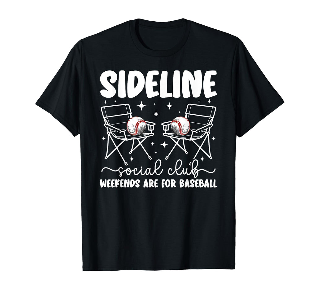 Sideline Social Club Baseball Mom T-Shirt - Custom Art Print Men Women - T-Shirt, Sweatshirt, Hoodie